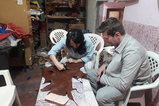 Family-Friendly Leather Workshop in Fes