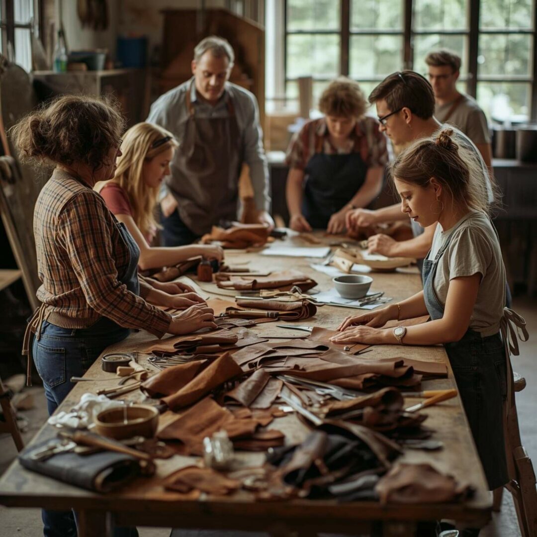 Family-Friendly Leather Workshop in Fes